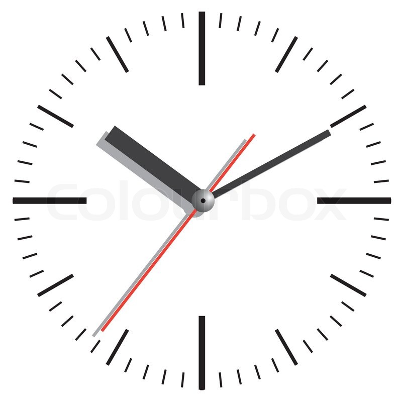 800x800 Wall Clock Vector Illustration Stock Vector Colourbox