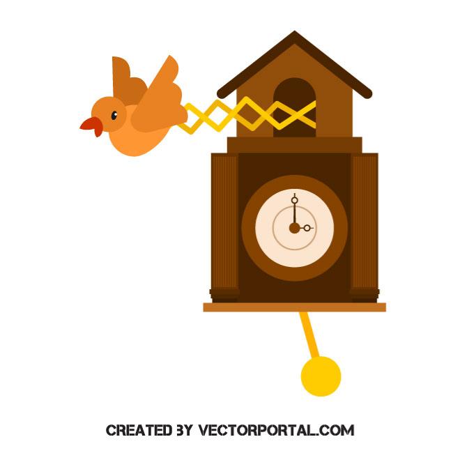 660x660 Cuckoo Clock Vector Clip Art