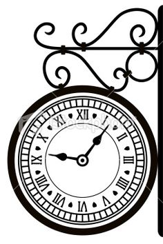 236x354 23 Best Silhouettes Clock Vectors Images In 2018