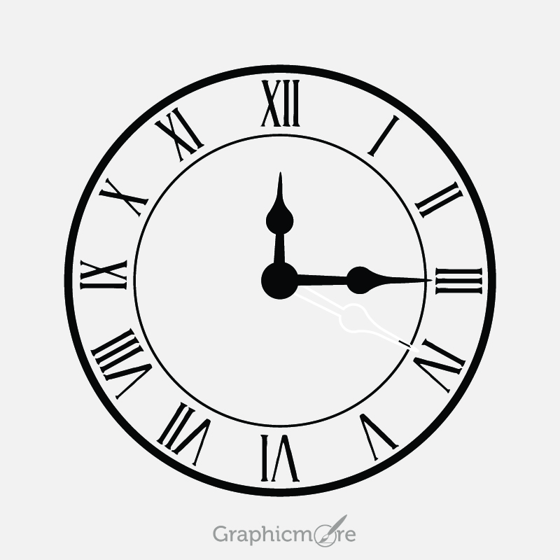 800x800 Free Clock Vector
