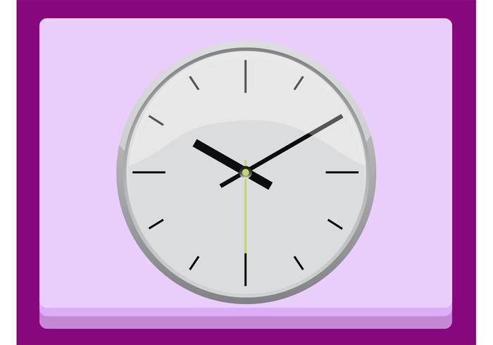 700x490 Wall Clock Vector