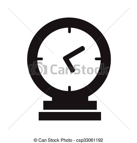 450x470 Alarm Clock Vector Icon.