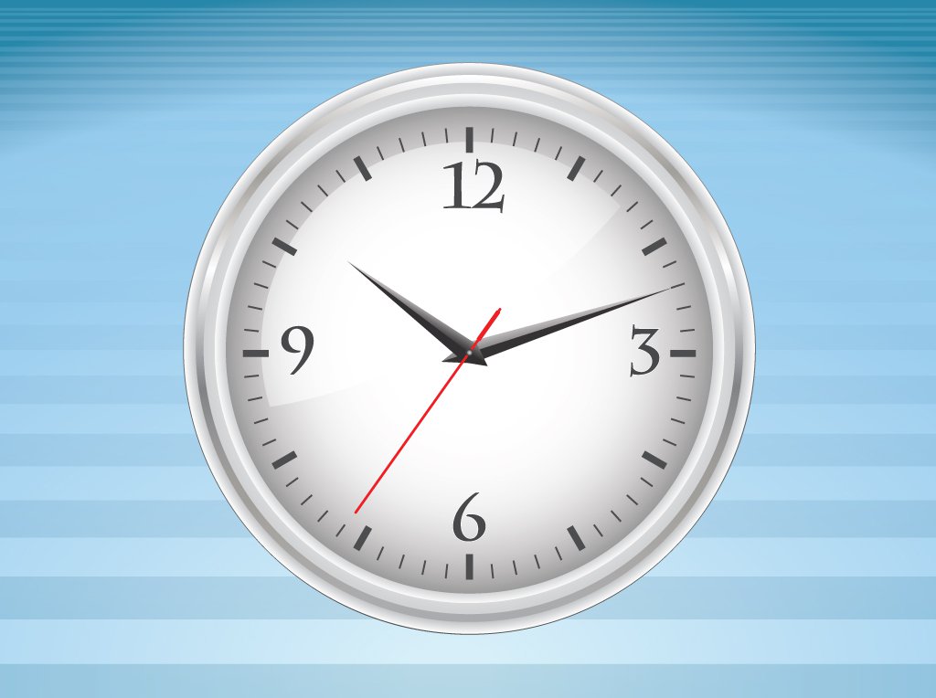 1024x764 Clock Vector Illustration Vector Art Amp Graphics