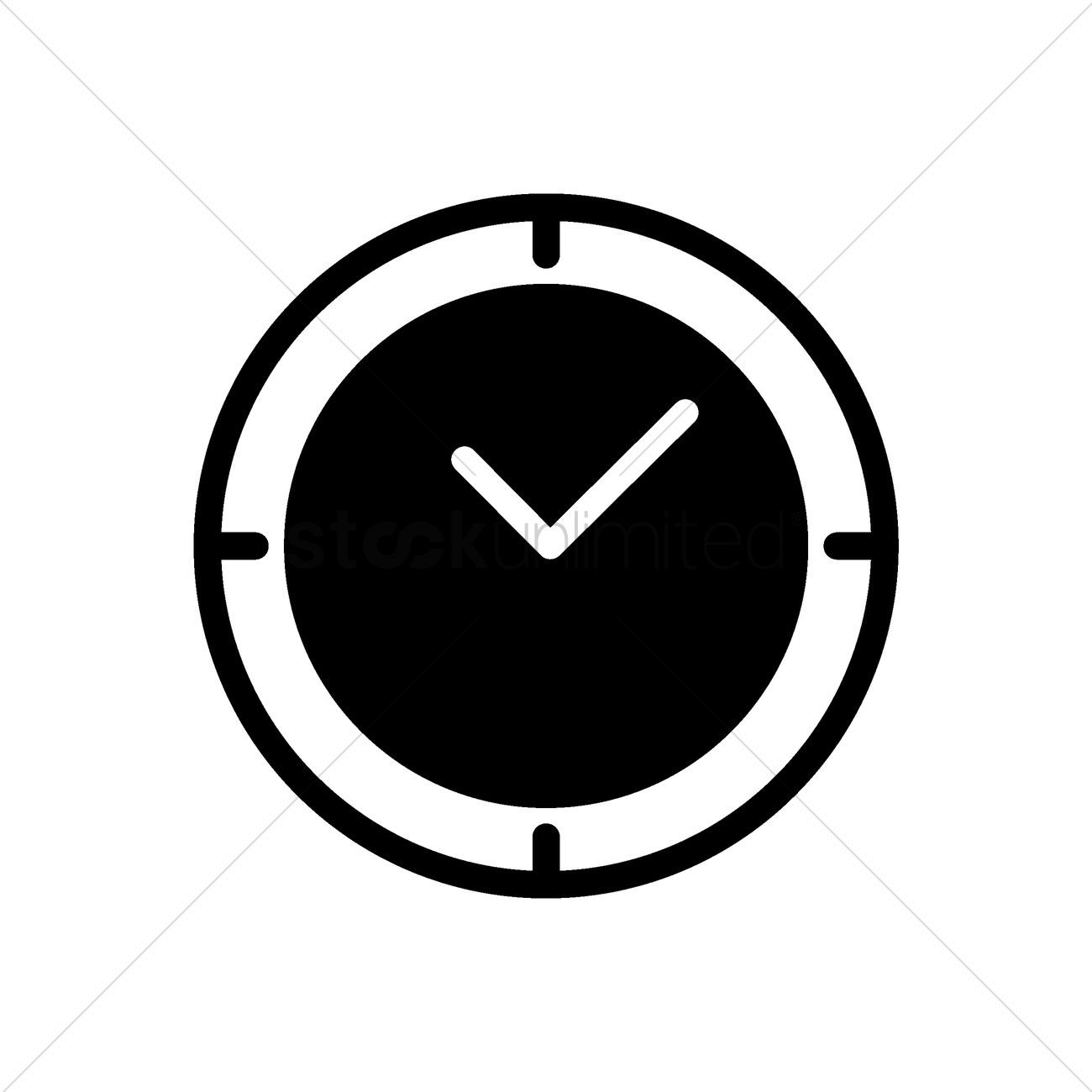 1300x1300 Clock Vector Image