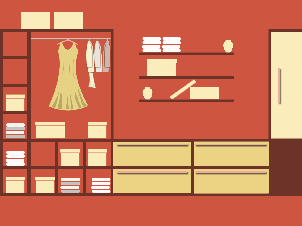 1024x768 Closet Clipart Vector