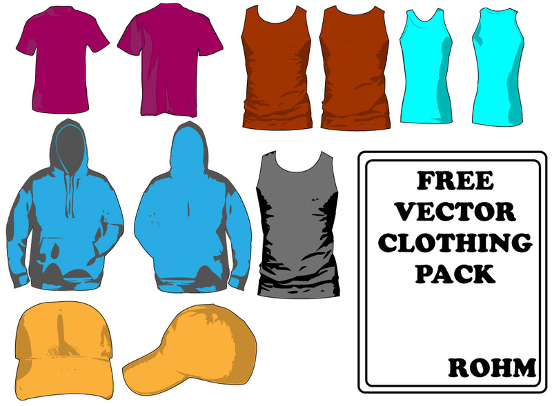 800x589 Clothing Templates Pack Vector Free Vector Download In .ai, .eps