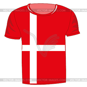 300x300 Flag Danmark On Cloth