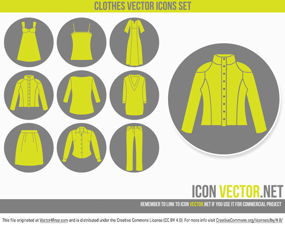 580x463 Free Clothes Vector Graphics