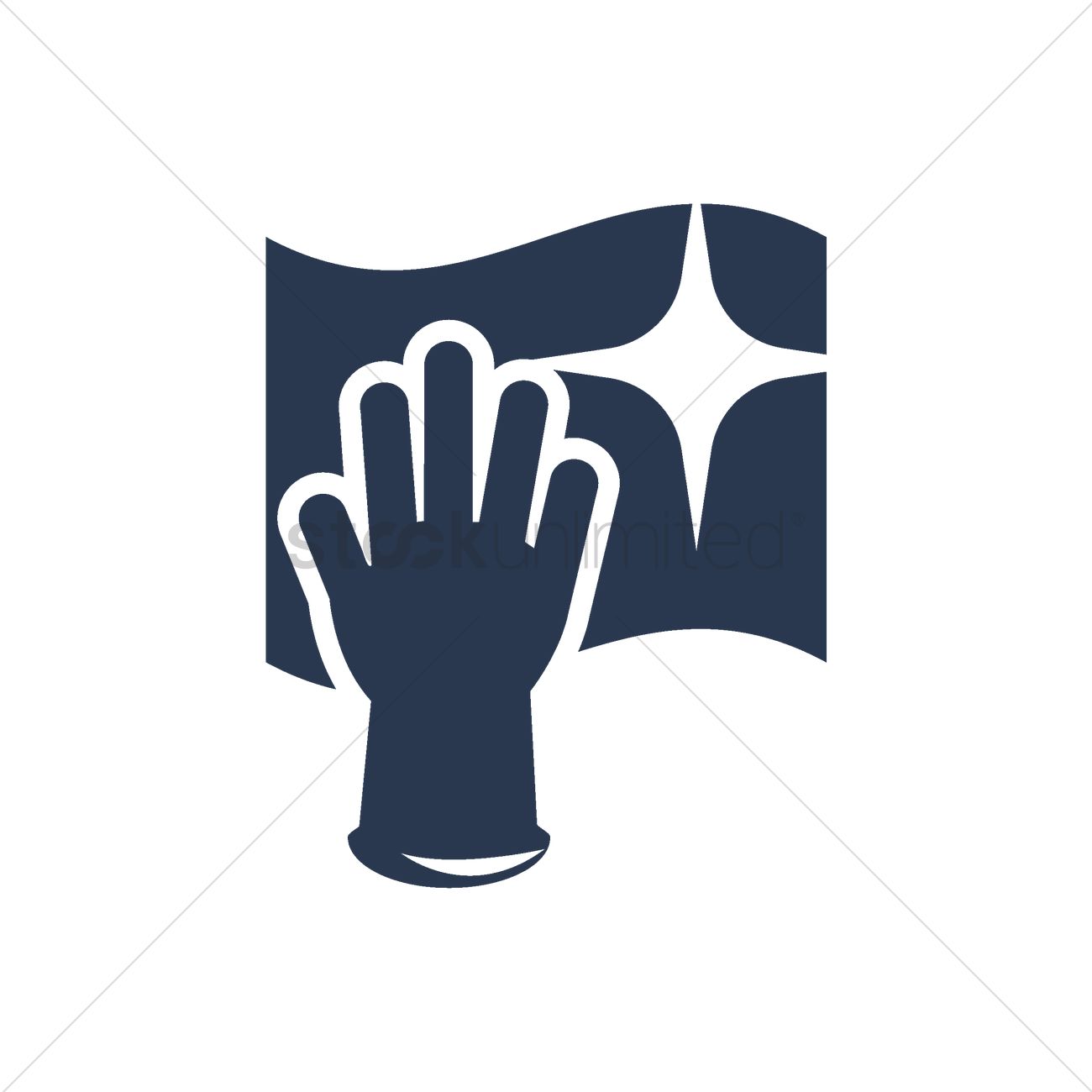 1300x1300 Washing Glove And Wash Cloth Vector Image