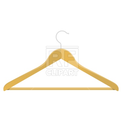 400x400 Wooden Clothes Hanger Vector Image Vector Artwork Of Beauty