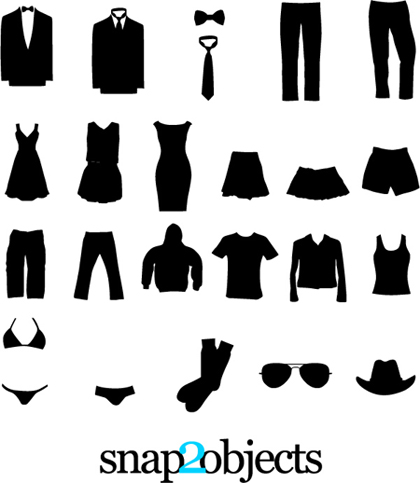 420x483 Free Clothing Vector Silhouettes