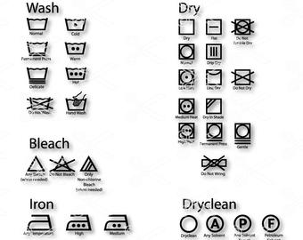 340x270 Laundry Symbols Etsy