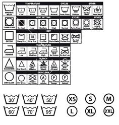236x248 The 9 Best Fabric Care Images Glyphs, Symbols And