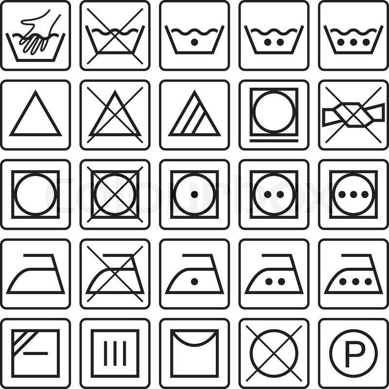 800x800 These Symbols Indicates What To Make Laundry Care For Textile