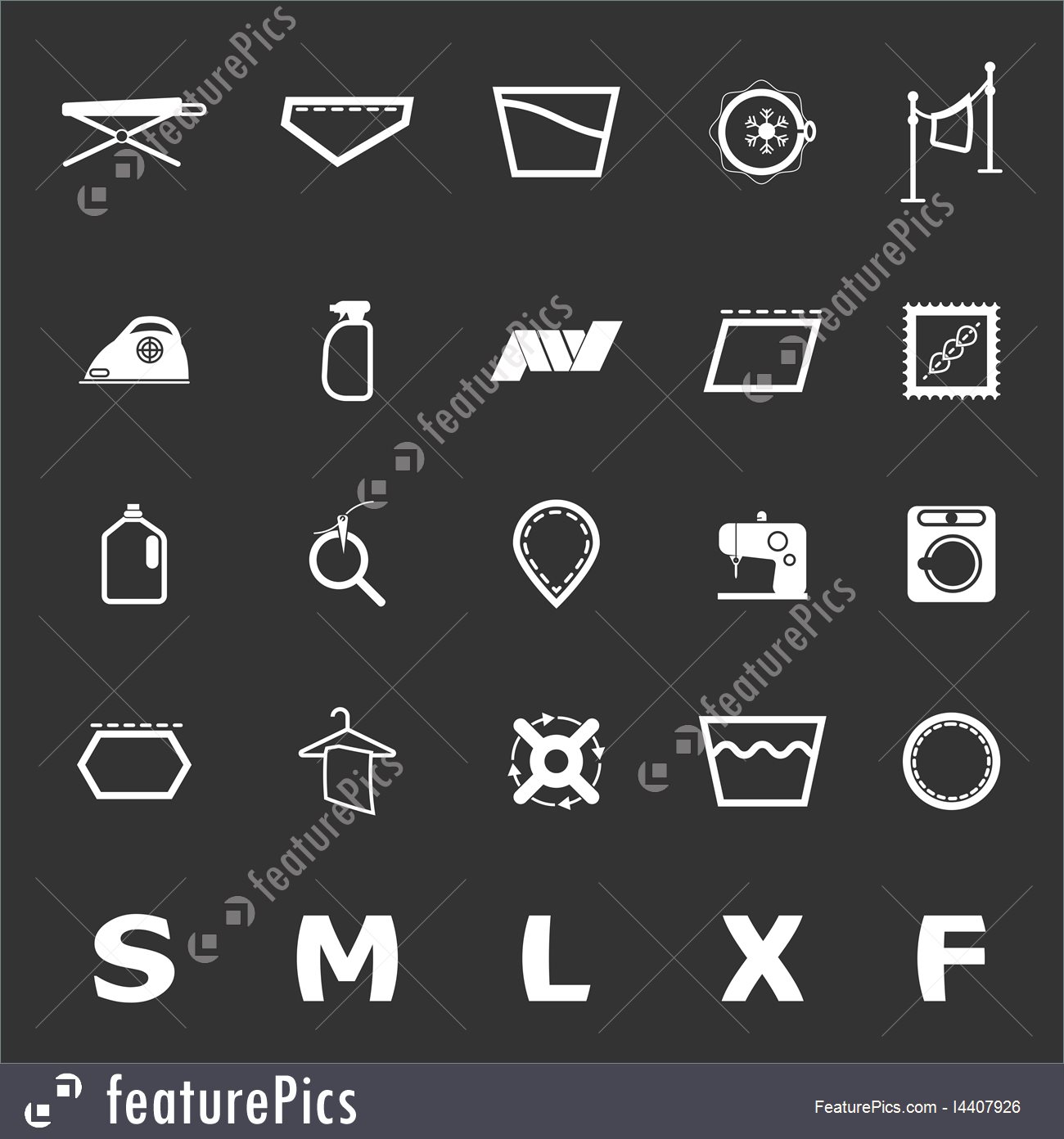 1300x1392 Cloth Care Sign And Symbol Icons On Gray Background Stock