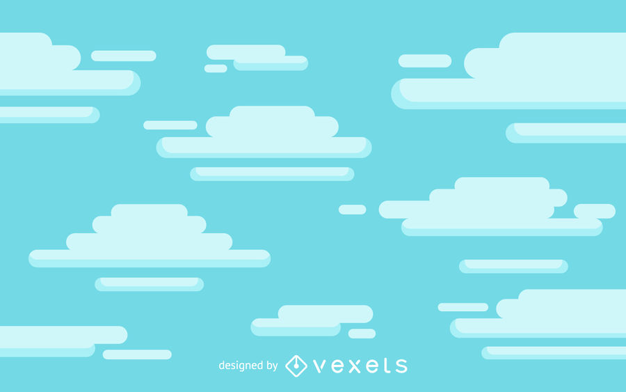 900x563 Cartoon Clouds Background