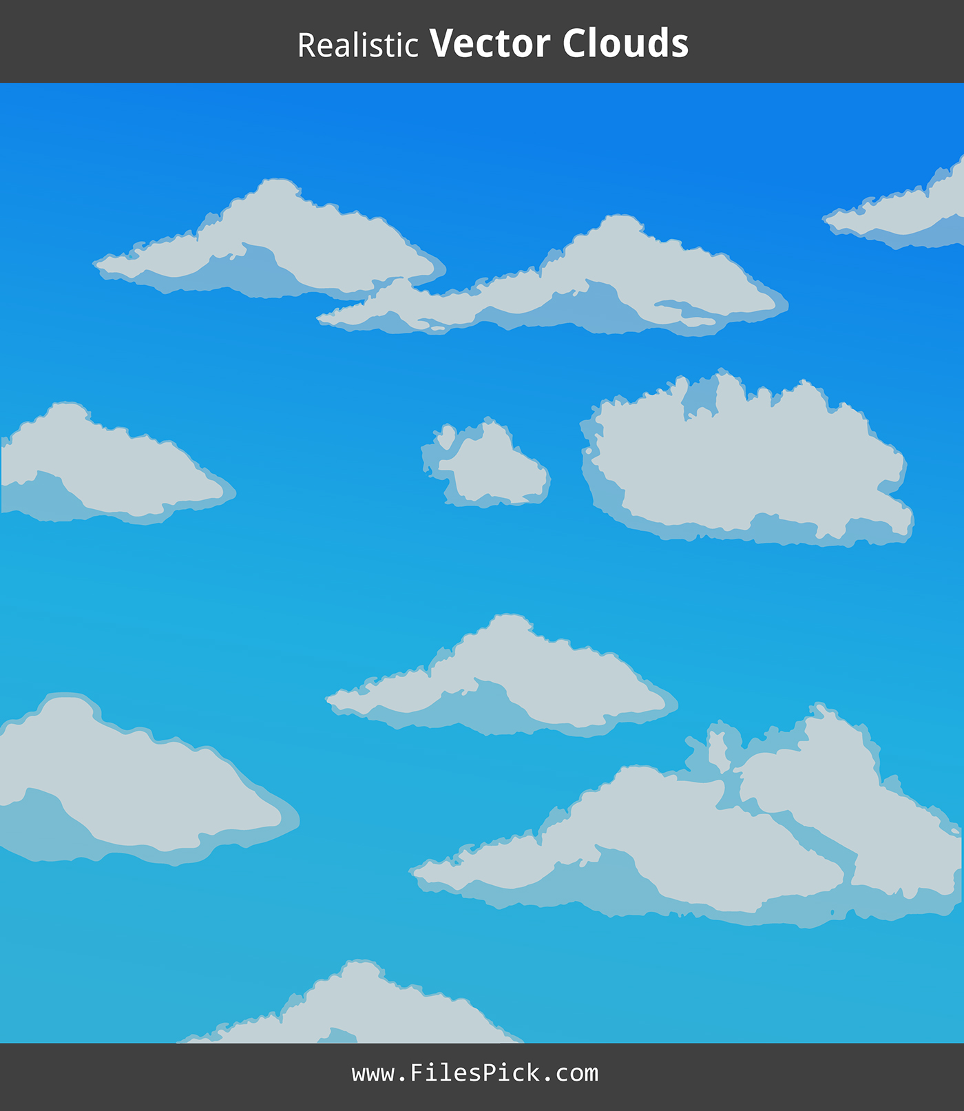 1400x1613 Realistic Clouds Vector On Behance
