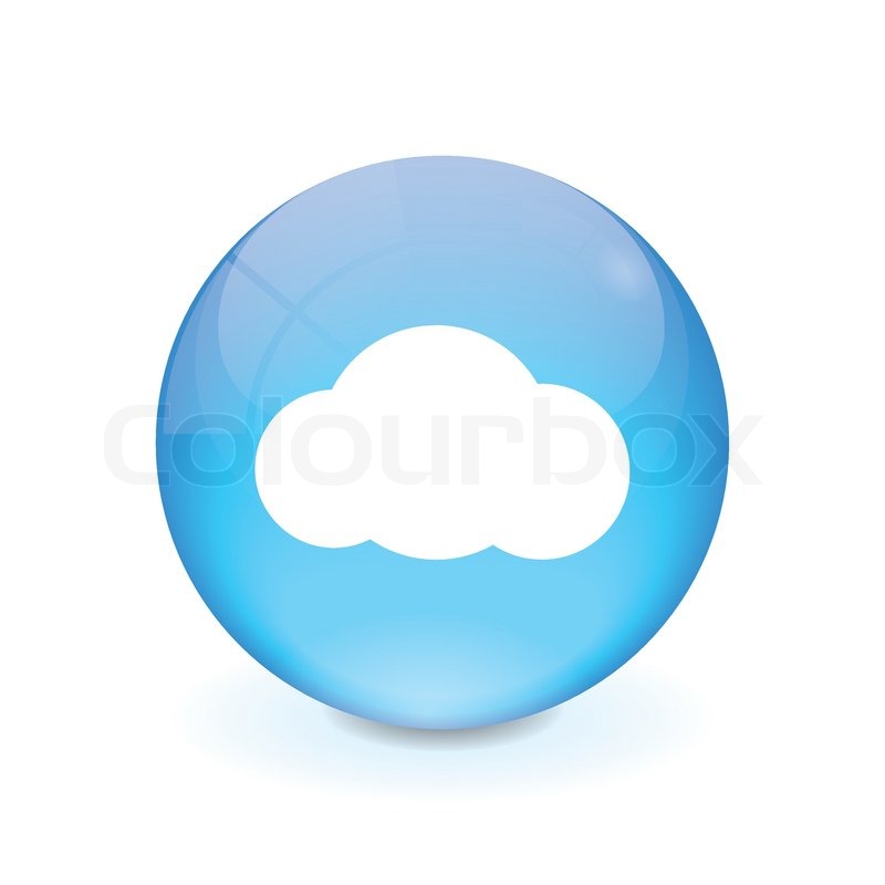 800x800 Round Light Blue Button