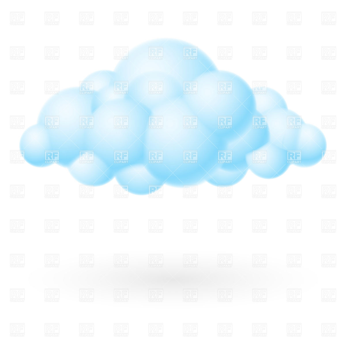 1200x1200 Simple Bubble Cloud Icon Vector Image Vector Artwork Of Icons