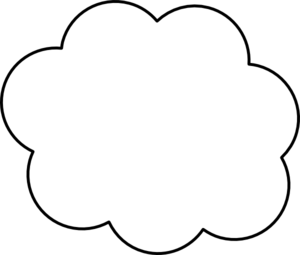 300x255 Cloud Outline Clip Art