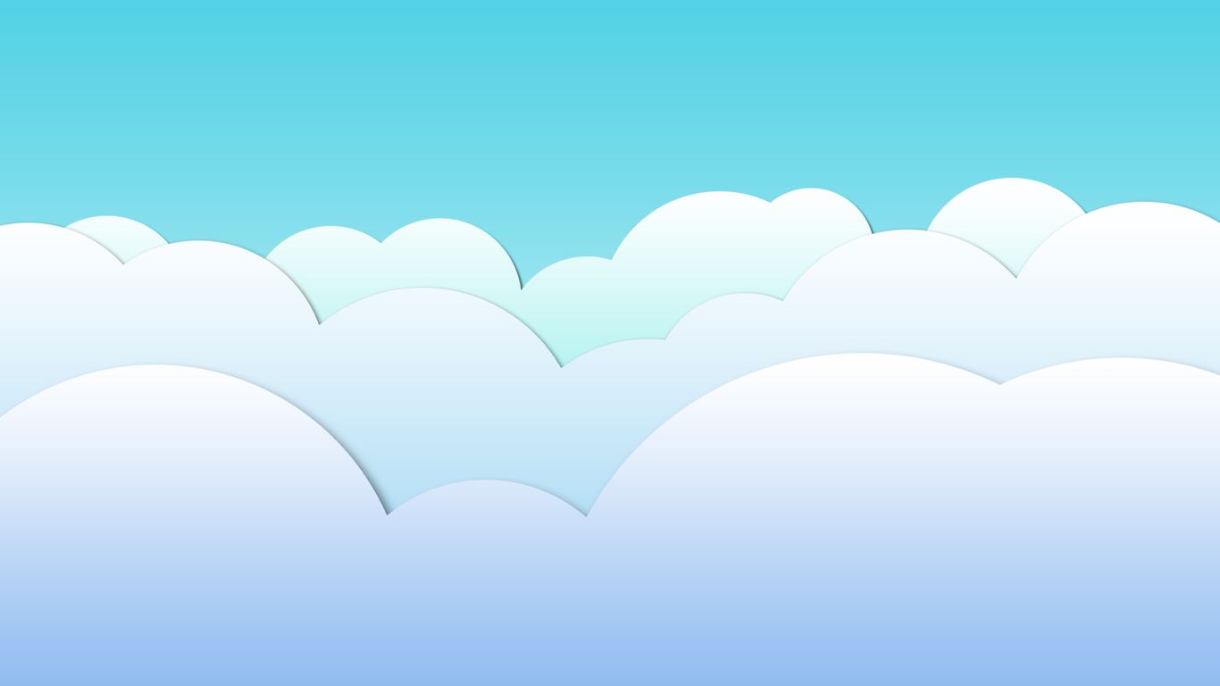1366x768 Clouds Vector Ppt Backgrounds Crafts Cloud