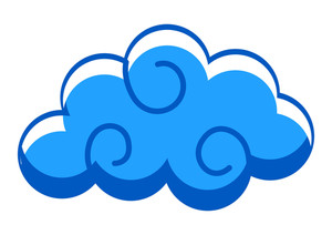300x212 Cloud Vector Royalty Free Stock Image