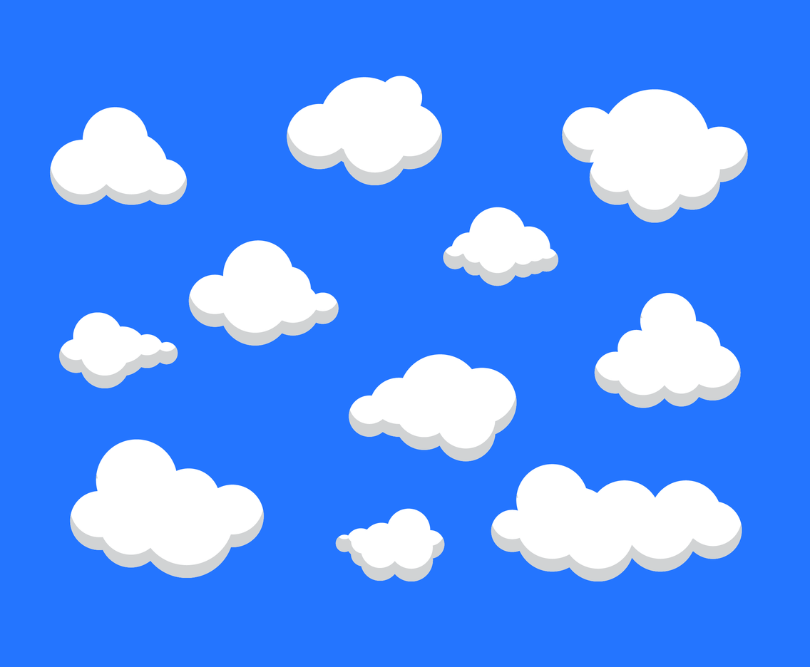 1136x936 Free Cartoon Clouds Vector Vector Art Amp Graphics