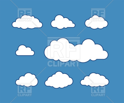 400x333 Cloud Vector Free (13 Images)