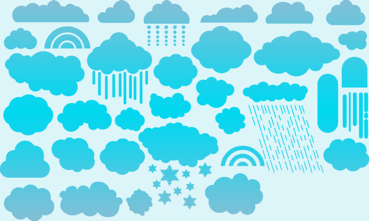 728x436 Clouds Vector Free Download