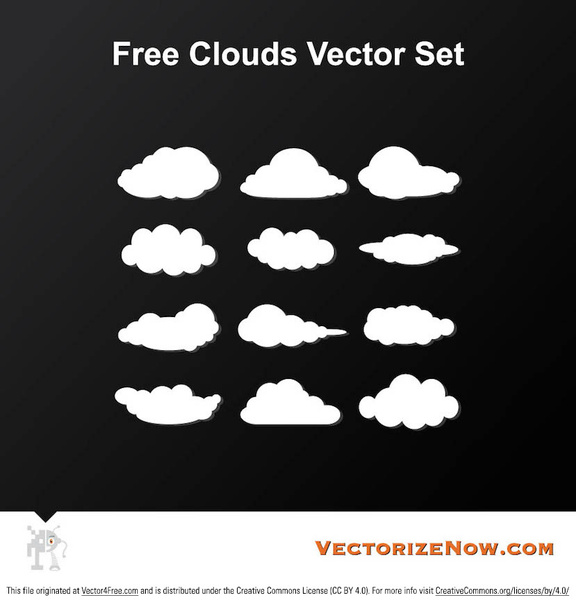 576x600 Free Cloud Vector Set Free Vector In Encapsulated Postscript Eps
