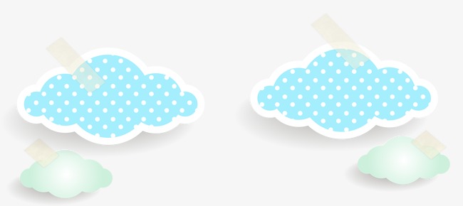 650x290 Blue Cloud Vector, Polka Dot, Three Dimensional, Clouds Png And