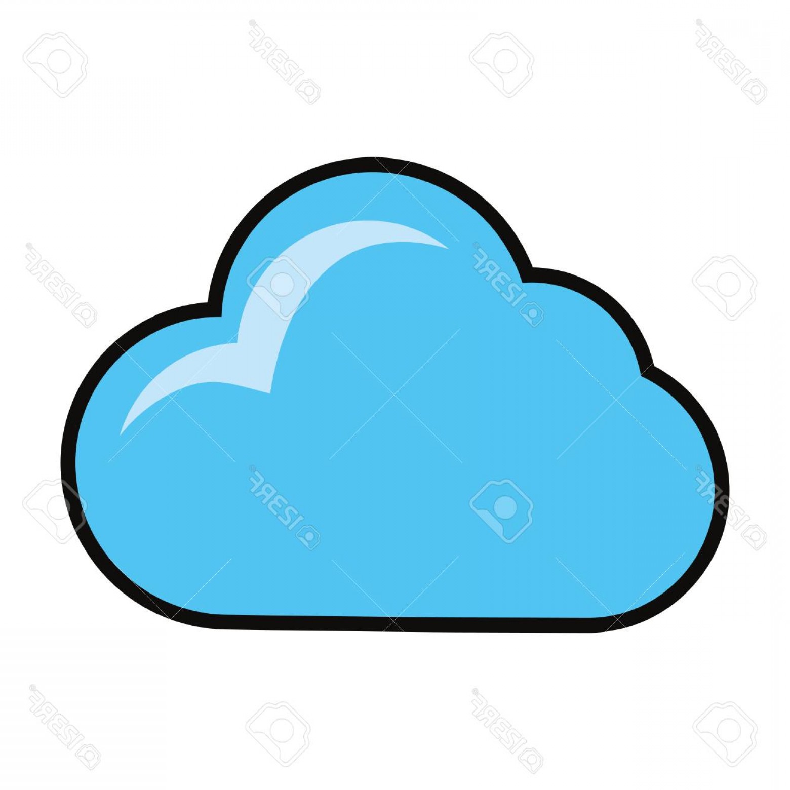 1560x1560 Cartoon Cloud Vector Symbol Orangiausa