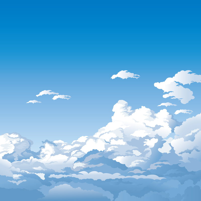 800x800 Cartoon High Clouds Landscape Vector Free Vector Graphic Download