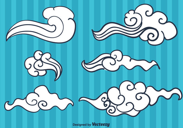 632x443 Free Chinese Cloud Vector Free Vector Download 355773 Cannypic