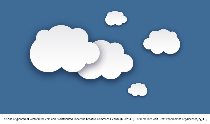 829x489 Free Cloud Vector Graphics