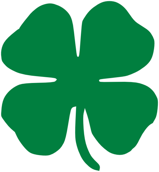 552x597 Four Leaf Clover Clip Art