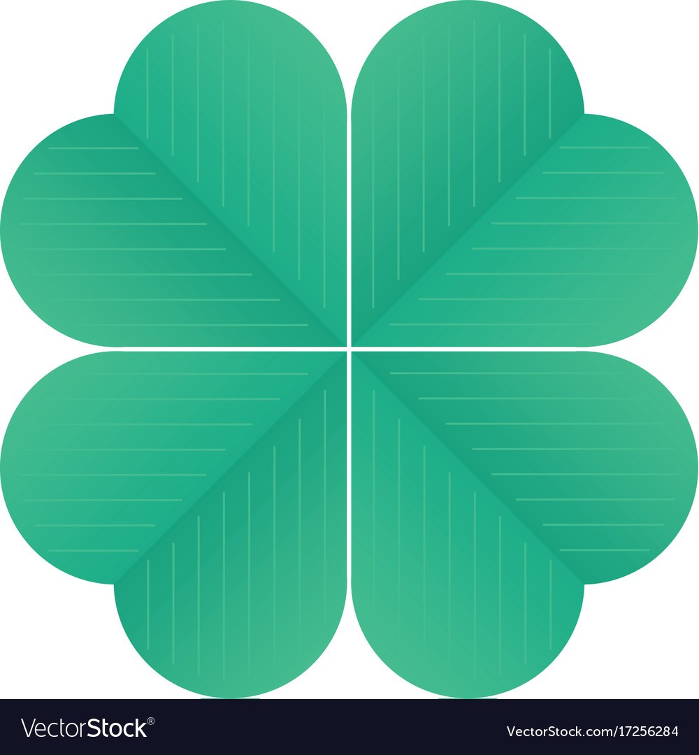 1000x1080 Four Leaf Clover Vector 17256284 4