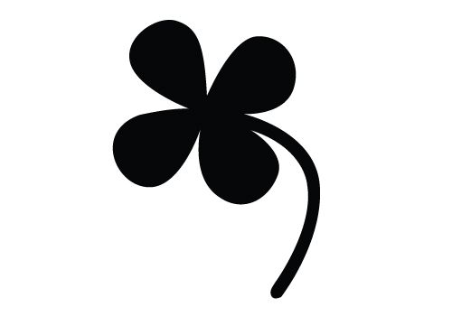 500x350 Clover Silhouette Vector Download Clover Vector Silhouette