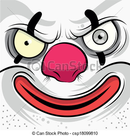 450x469 Clown Clipart Creepy