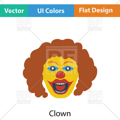 400x400 Clown Face Icon Vector Image Vector Artwork Of Signs, Symbols
