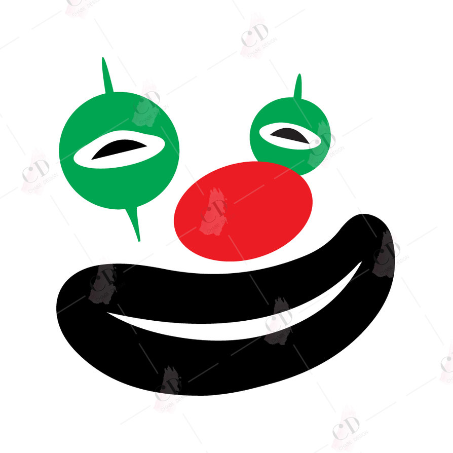 894x894 Clown Face Vector By Chasedesign00