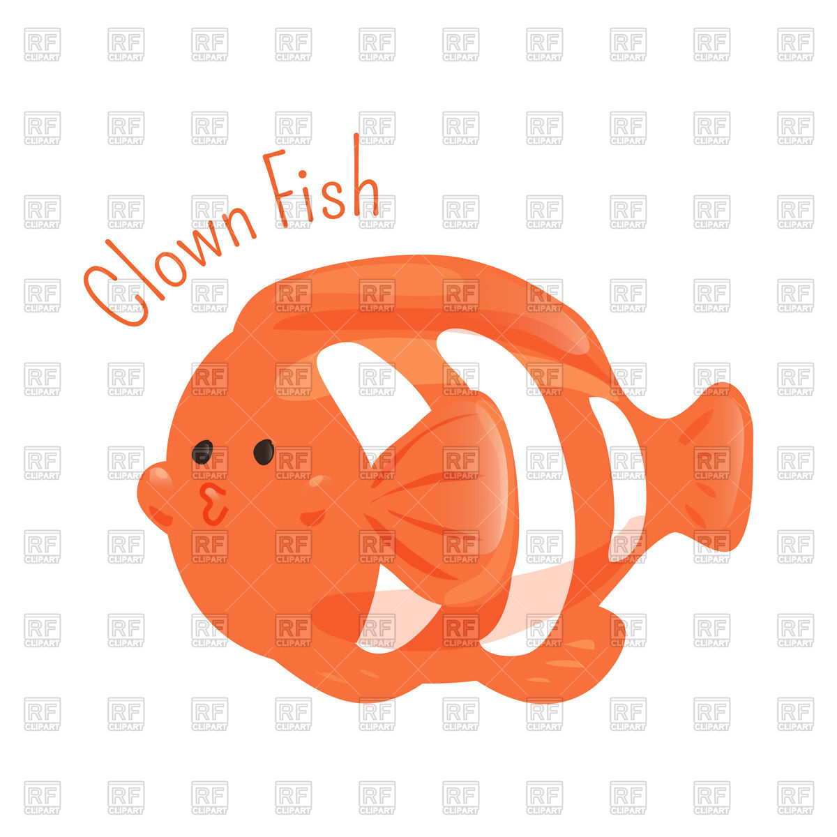 1200x1200 Clown Fish Vector Image Vector Artwork Of Plants And Animals