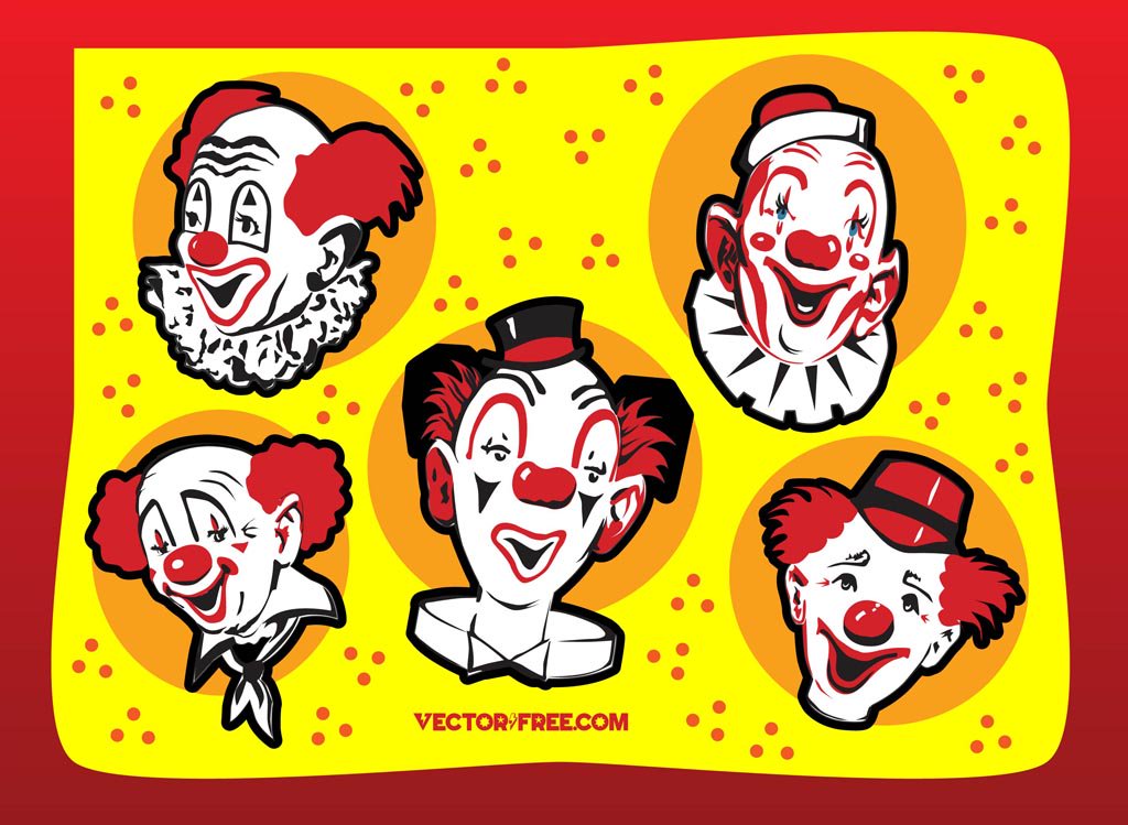 1024x749 Clown Vectors Vector Art Amp Graphics