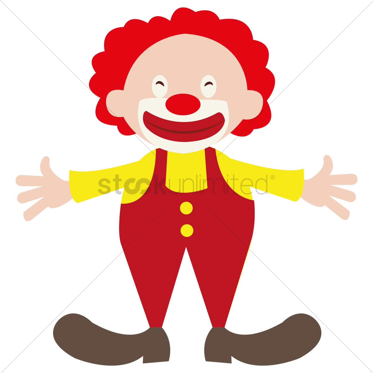 1300x1300 Clown Joker Vector Image