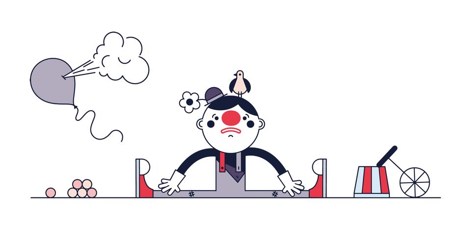 941x490 Sad Clown Vector