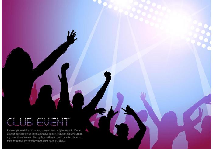 700x490 Night Music Club Life Vector Poster