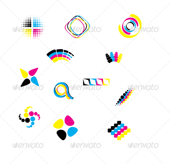 590x566 Vector Cmyk Design Elements By Averych Graphicriver