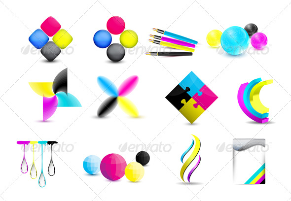 590x408 Vector Cmyk Design Icons Set By Averych Graphicriver