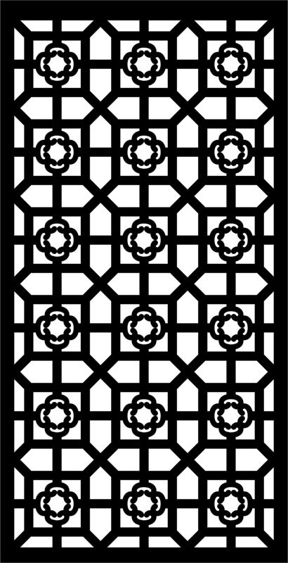 410x800 Cnc Vector Art Pattern Dxf File Free Download