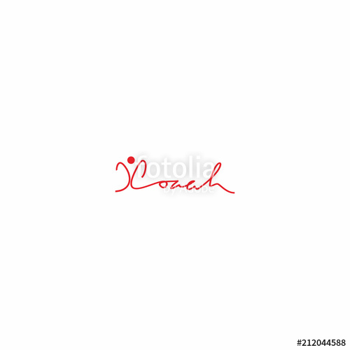 500x500 Coach Text Logo Vector Stock Image And Royalty Free Vector Files